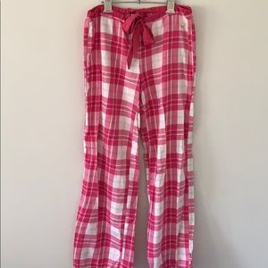 PINK plaid pajama pants